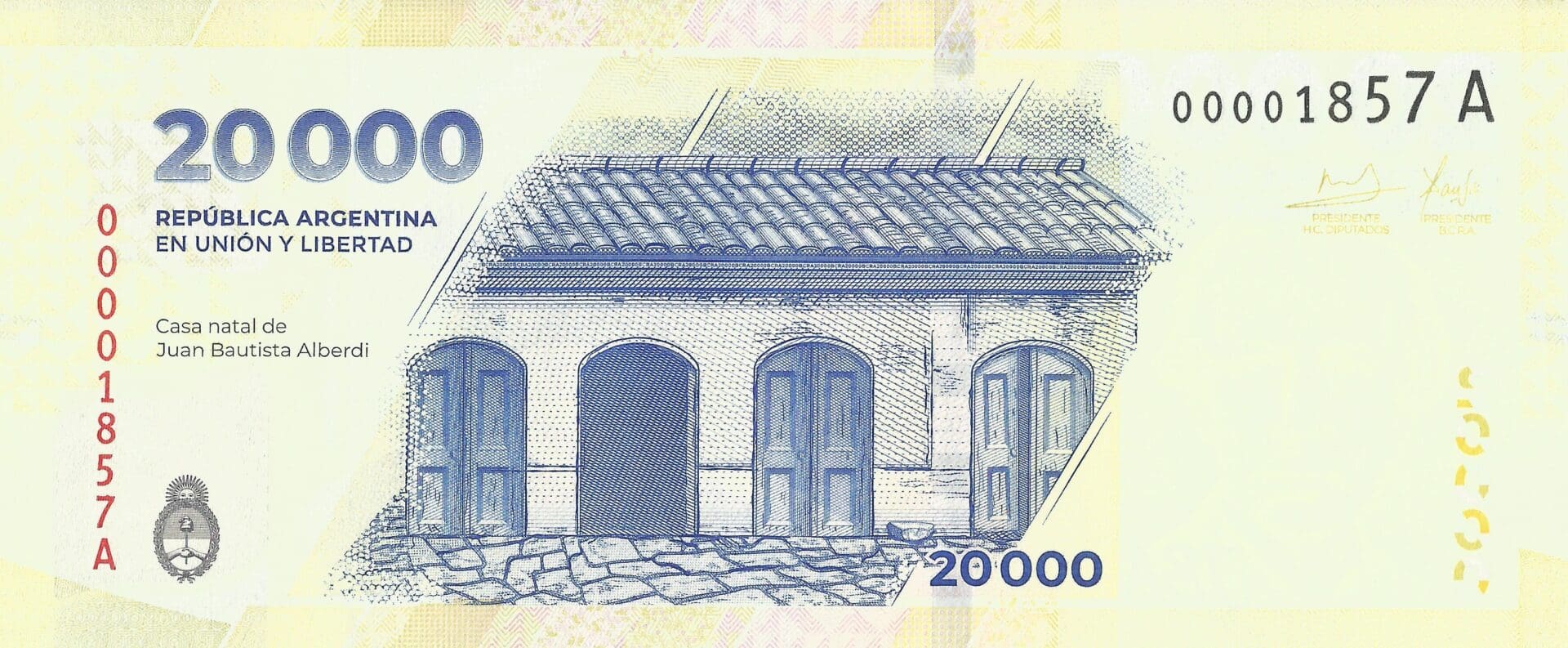 19-Pesos - Heroínas y Héroes Históricos 21 20mil Reverso