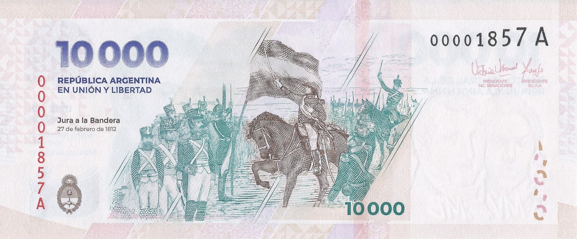 19-Pesos - Heroínas y Héroes Históricos 17 10mil Reverso