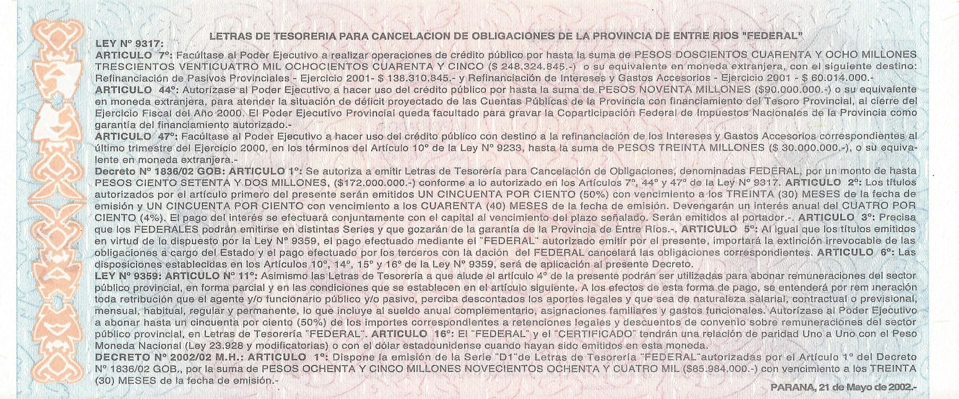 Bonos Provinciales 77 Col 344 Reverso scaled