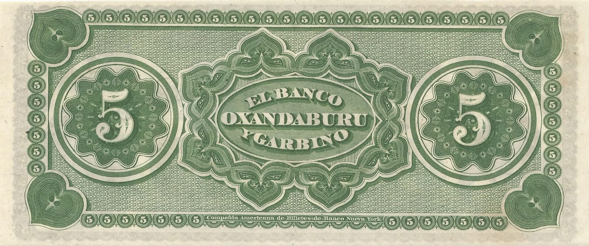 1-Ediciones Especiales Regionales y de Bancos Privados (1841-1904) 28 ENR 125 Reverso scaled jpg