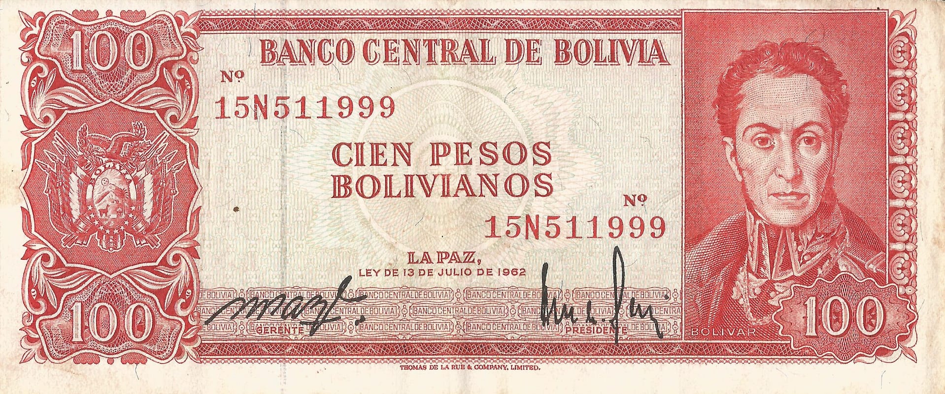 Bolivia 65 Pick 164Аa.1 Anverso scaled