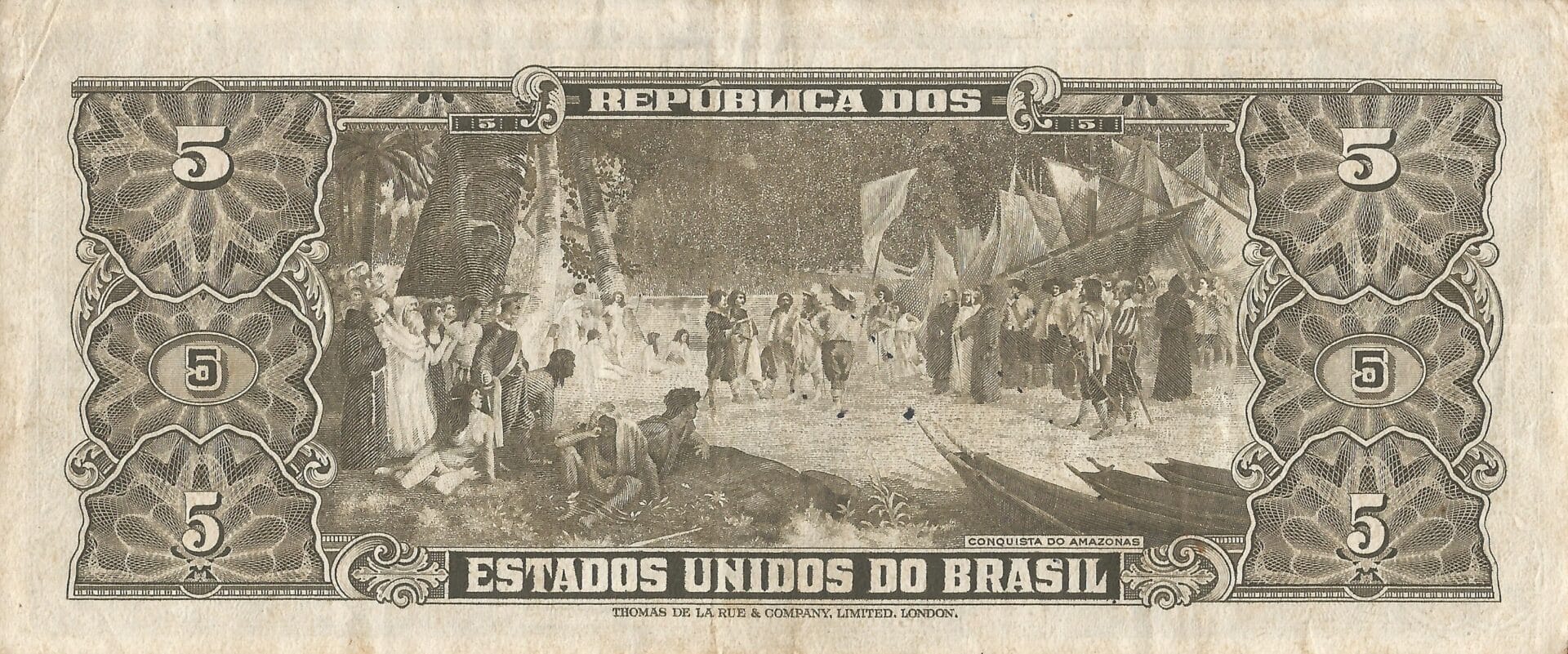 Brasil 20 Pick 142a Reverso