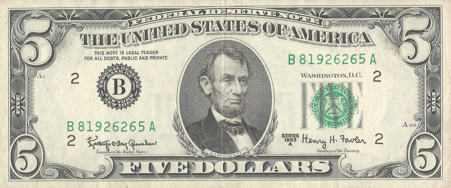 Estados Unidos 41 Pick 444bB Anverso