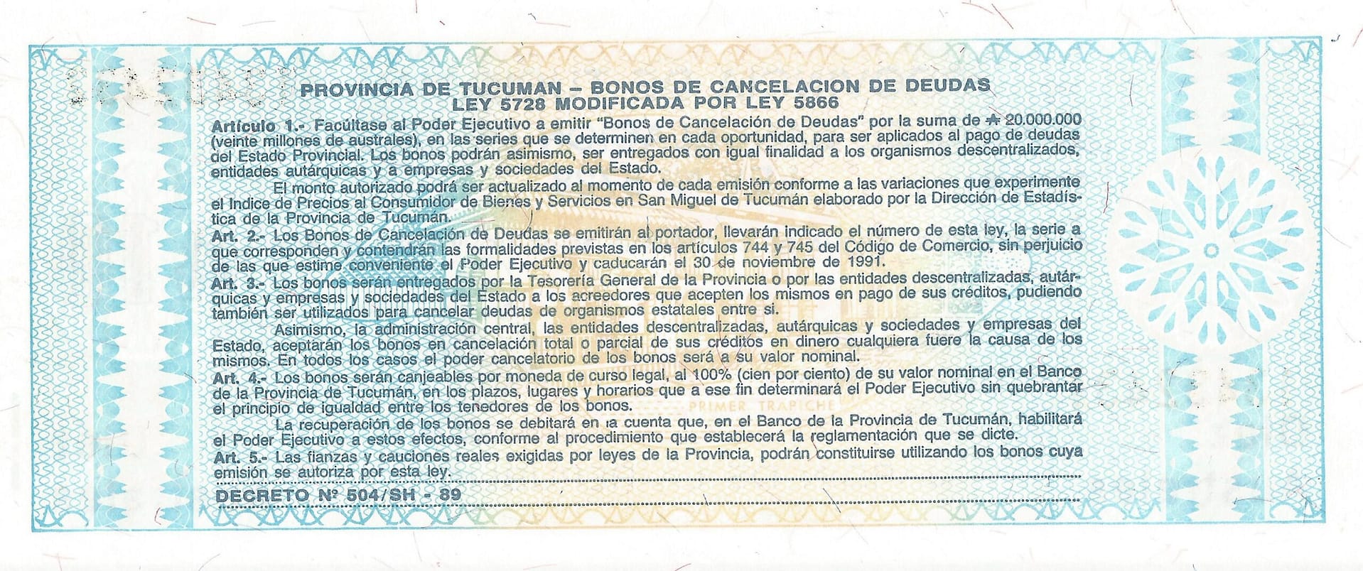 Bonos Provinciales 119 Col 114 Reverso scaled