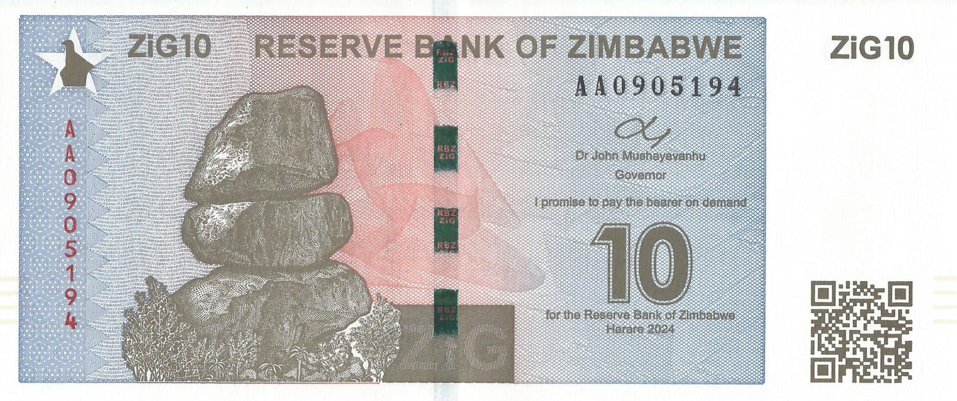 Zimbabue 61 Pick 110 Anverso