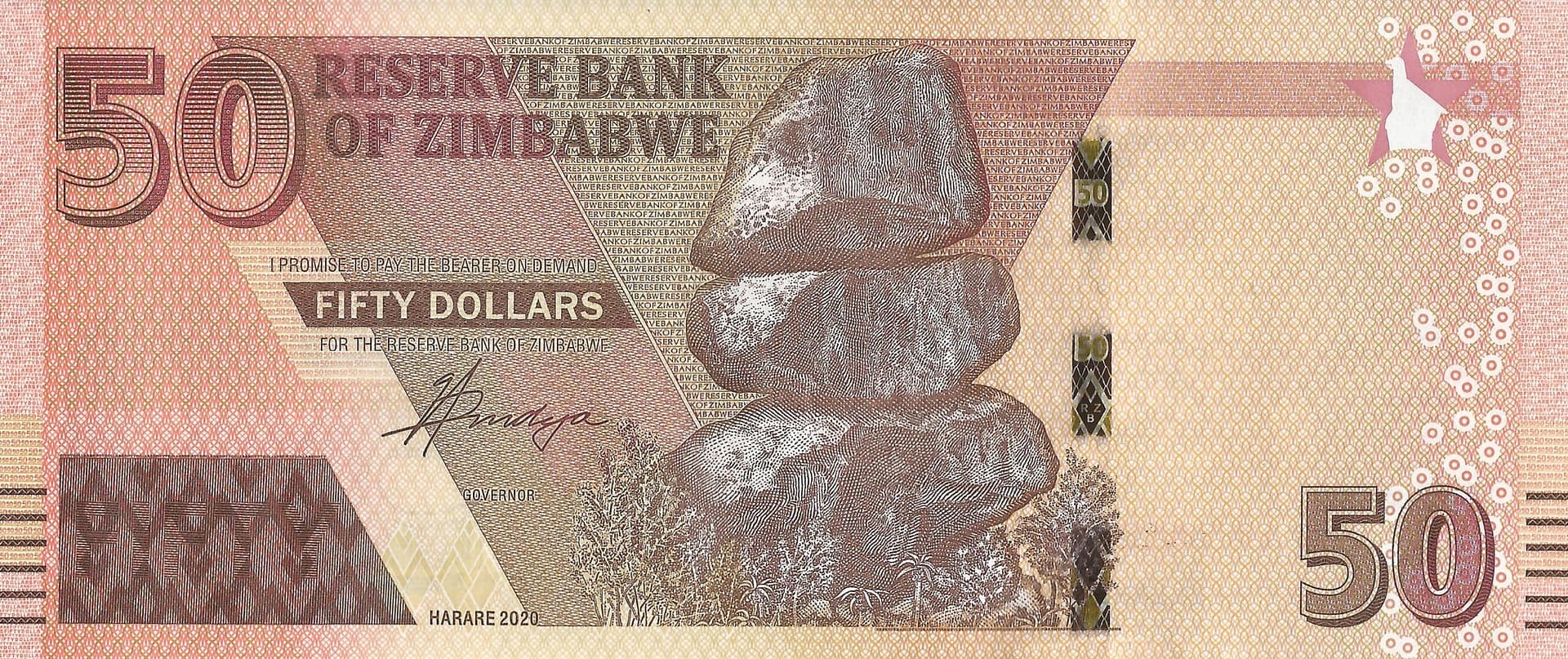 Zimbabue 57 Pick Nuevo P 105a Anverso scaled