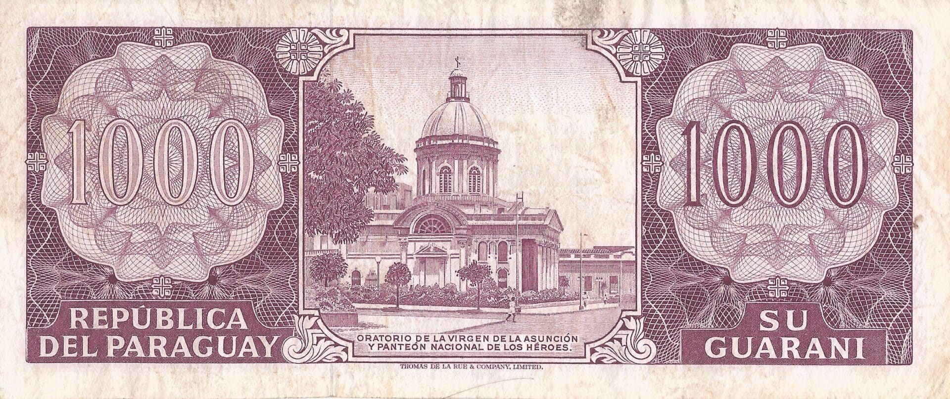 Paraguay 52 Pick 207a.4 Reverso