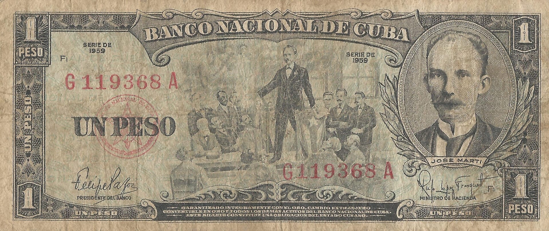 Pesos Cubanos 13 Pick 90 Anverso scaled