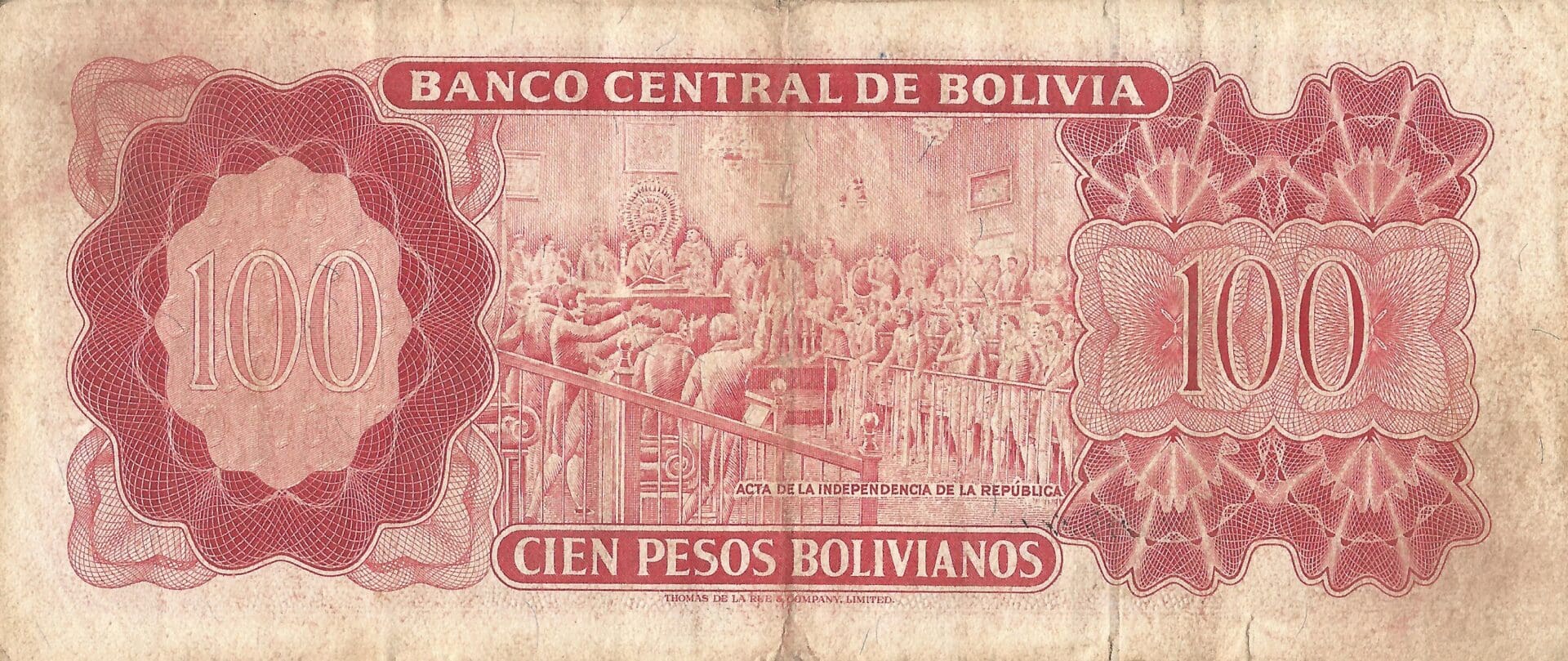 Bolivia 64 Pick 163a.18 Reverso