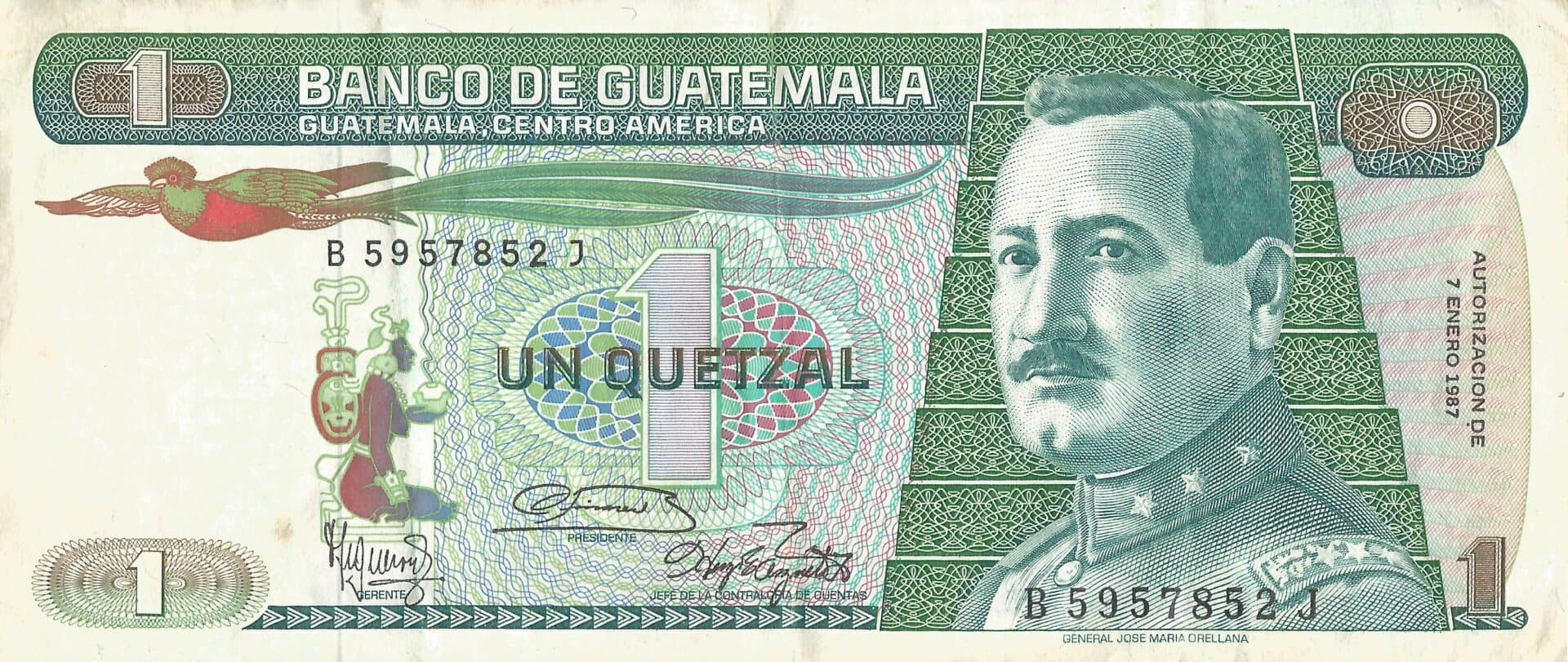 Guatemala 15 Pick 66 Anverso