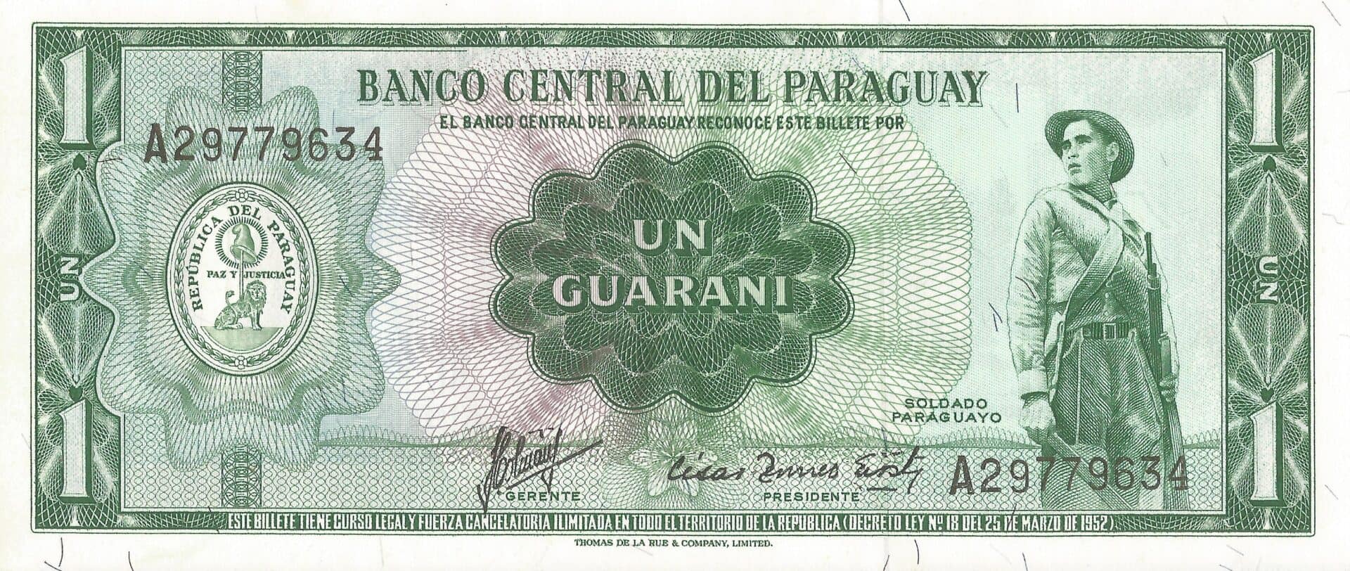 Paraguay 31 Pick 193b Anverso