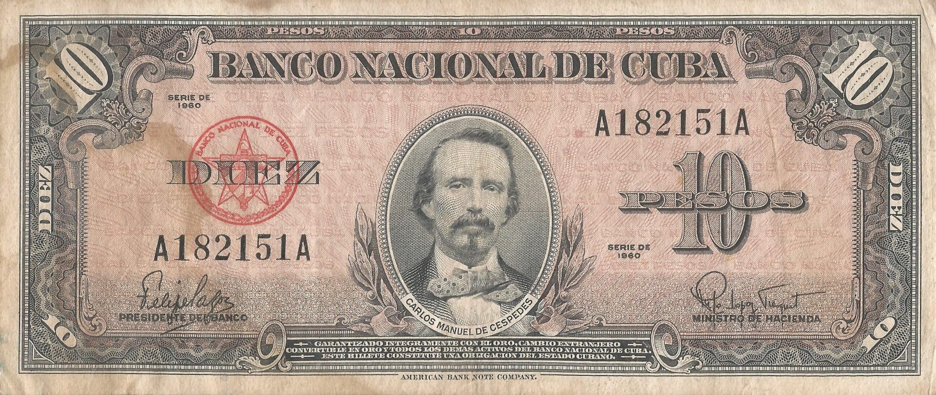 Pesos Cubanos 3 Pick 79b Anverso