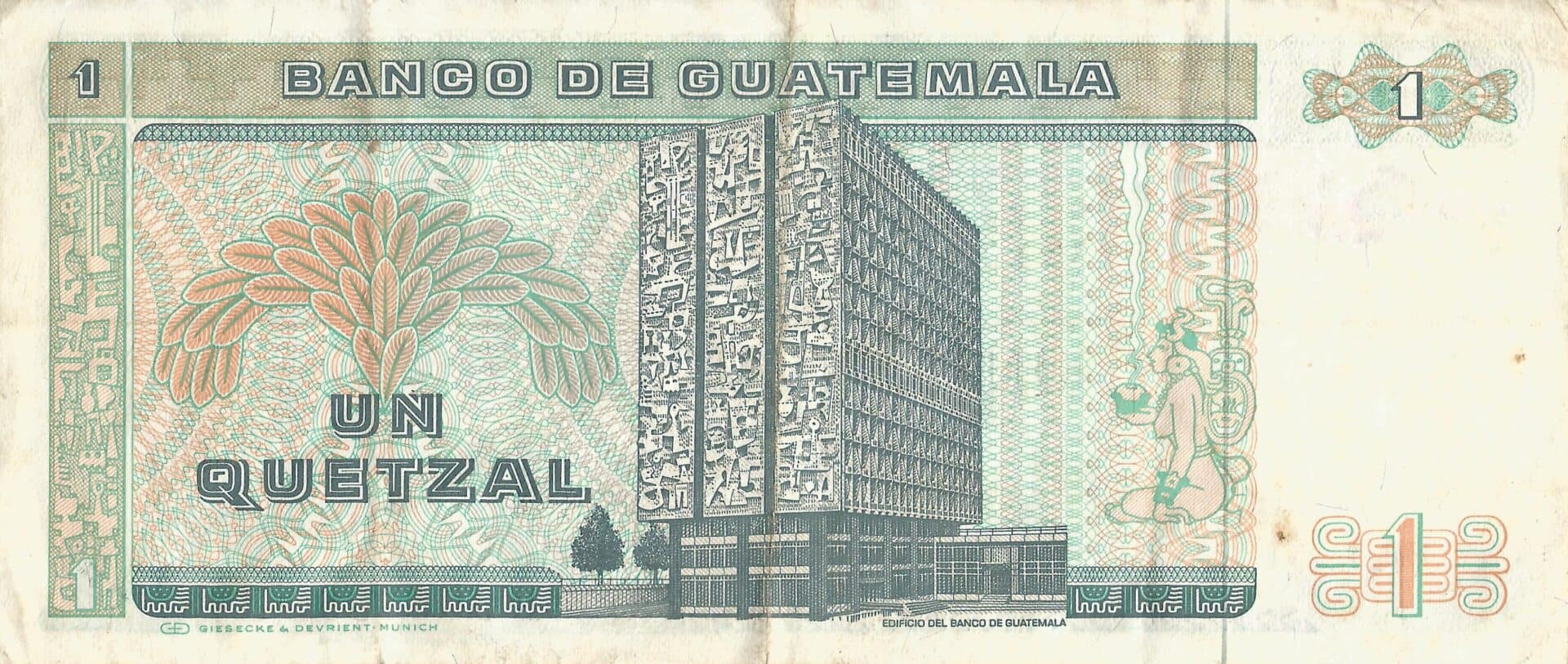 Guatemala 16 Pick 66 Reverso