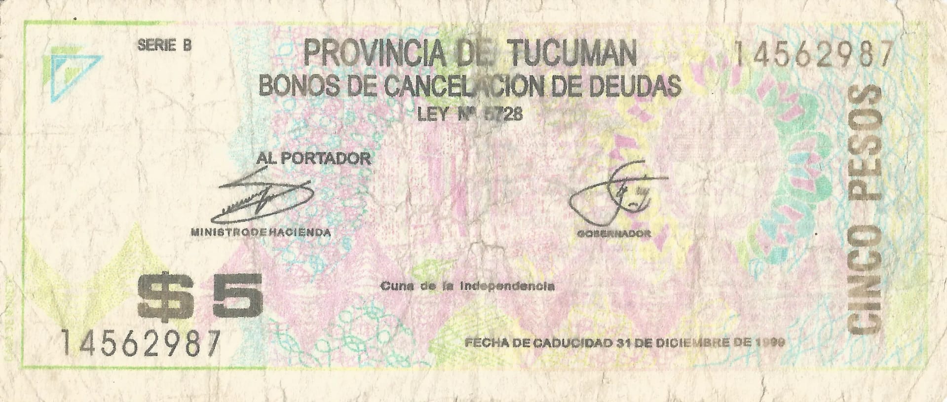 Bonos Provinciales 126 Col 438 Anverso scaled