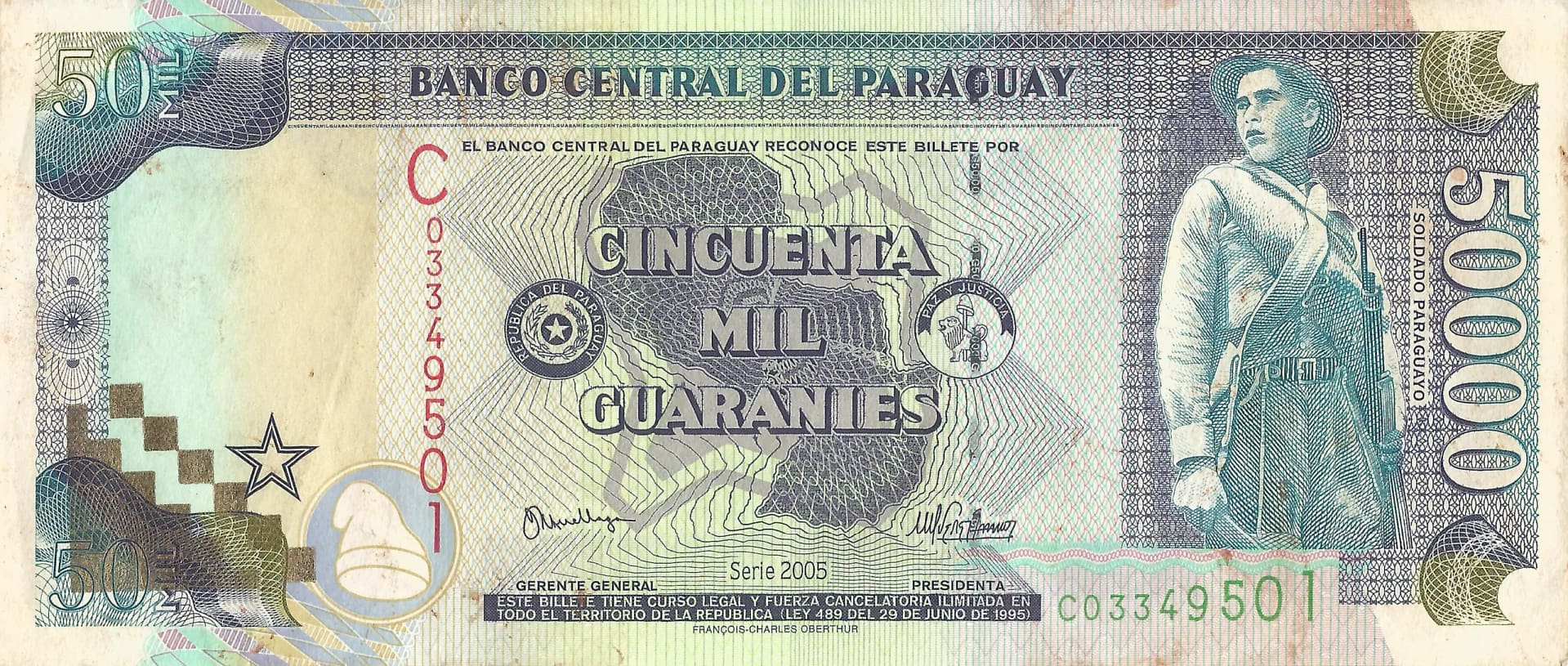 Paraguay 65 Pick 225A Anverso scaled