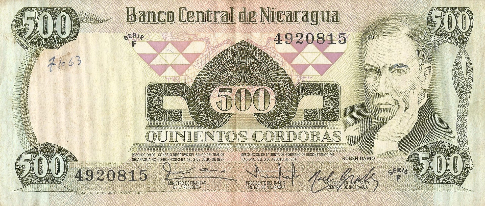 Nicaragua 22 Pick 142 Anverso scaled e1678146100504