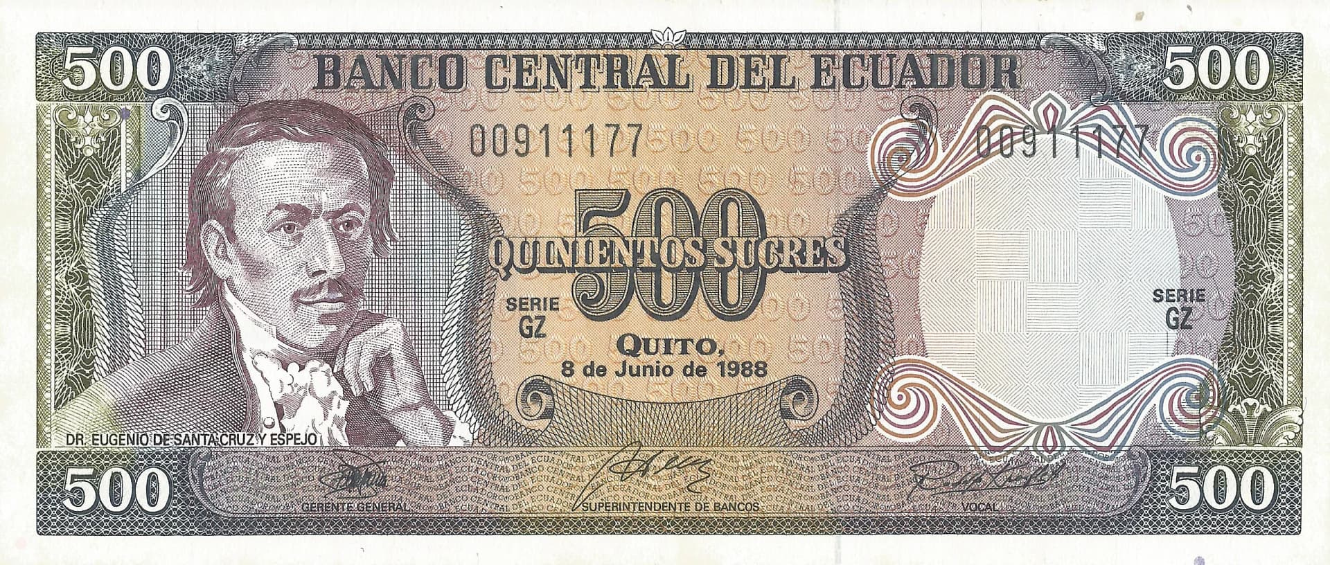 Ecuador 27 Pick 124Аa.3 Anverso scaled