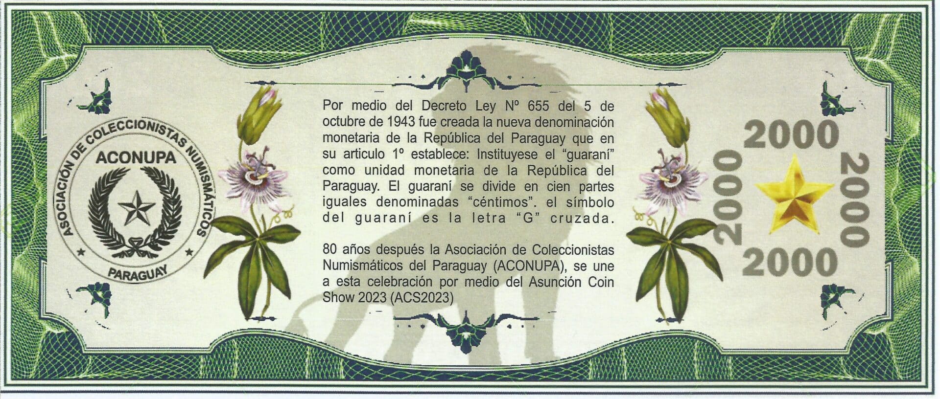 Fantasía 117 Bonos Paraguay2 Reverso