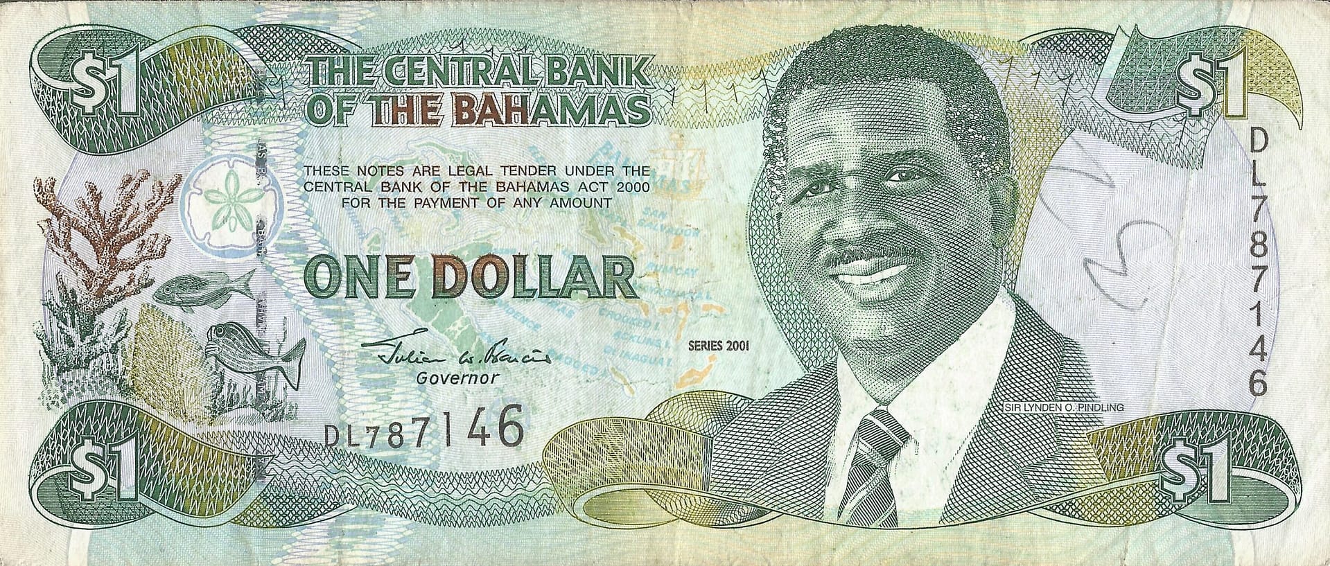 Bahamas 15 Pick 69 Anverso scaled