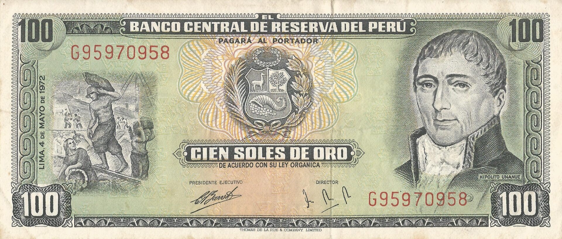 Perú 37 Pick 102b.3 Anverso