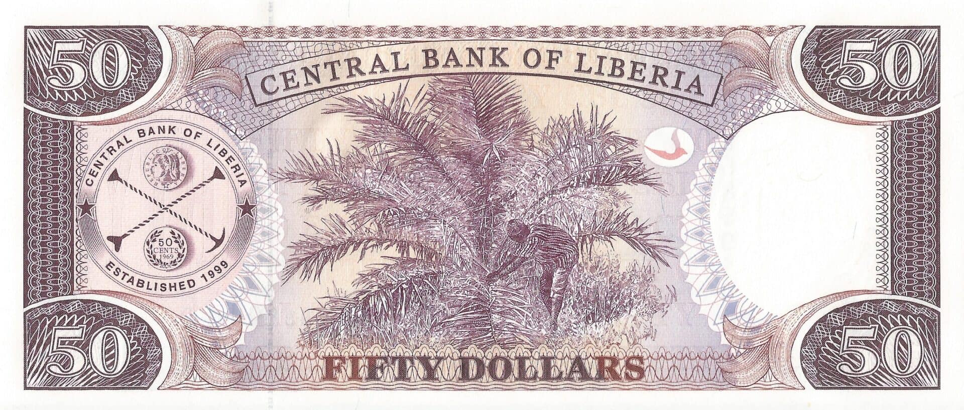 Liberia 14 Pick 29f Reverso