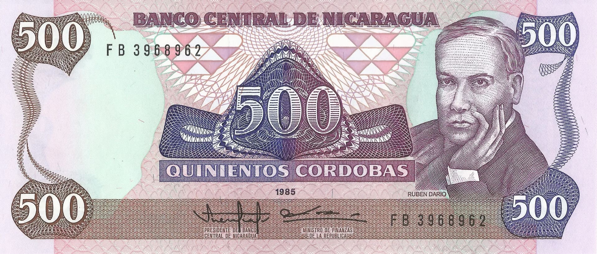 Nicaragua 34 Pick 155a Anverso scaled