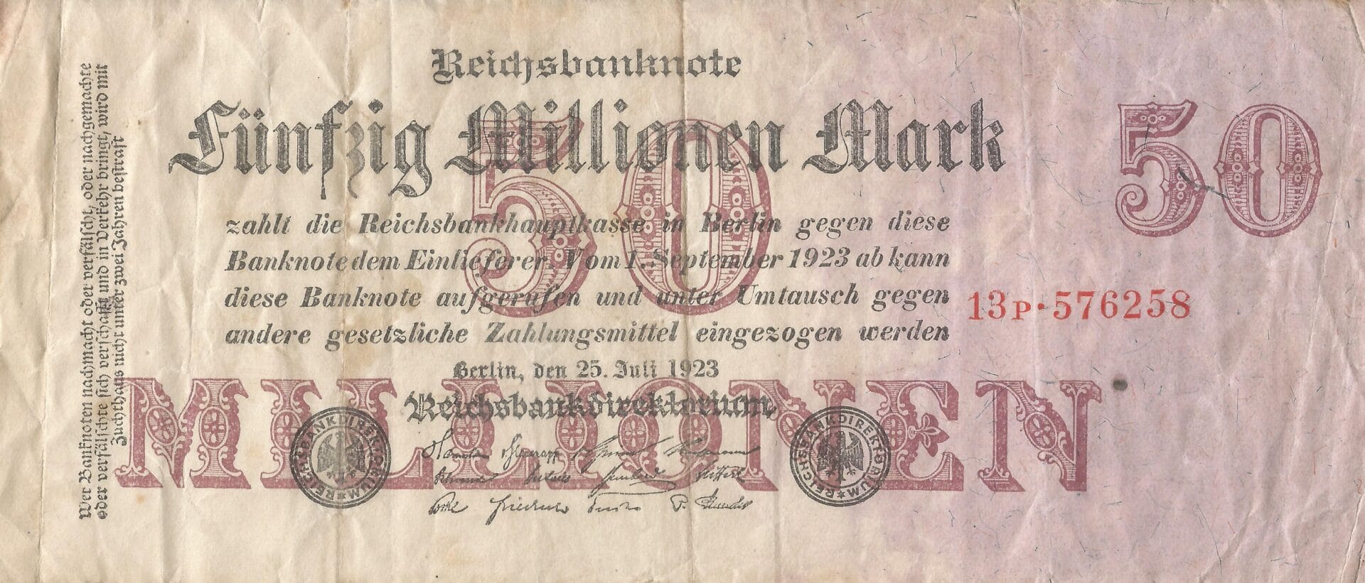 3-Papiermark (1914-1923) 43 Pick 98c Anverso