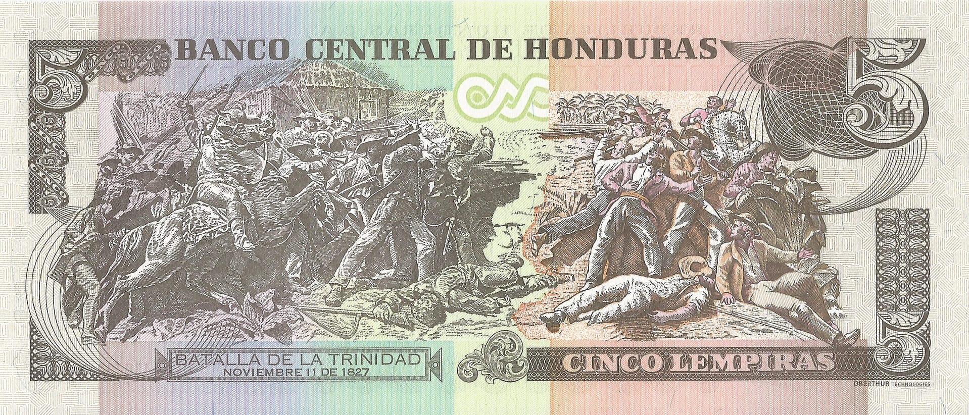Honduras 16 Pick 91c Reverso scaled