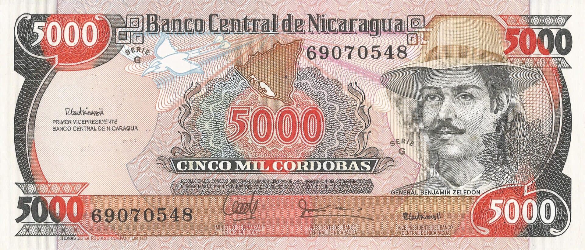 Nicaragua 38 Pick 157 Anverso