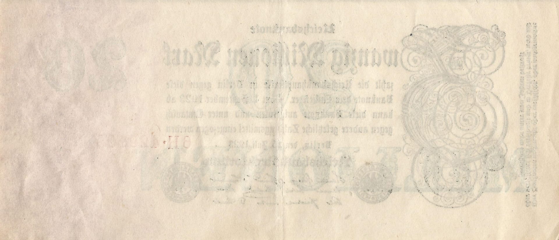 3-Papiermark (1914-1923) 42 Pick 97b.1 Reverso scaled