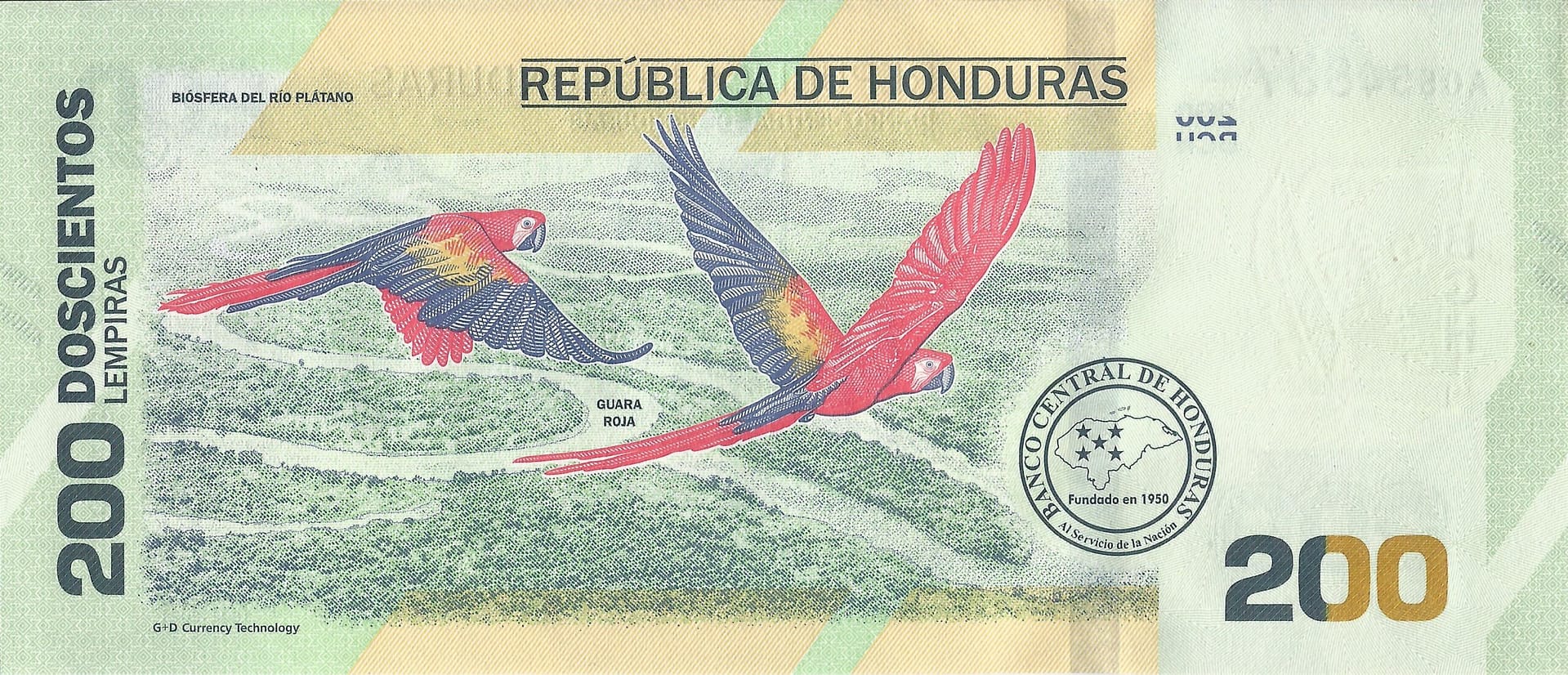 Honduras 30 Pick 105 Reverso scaled