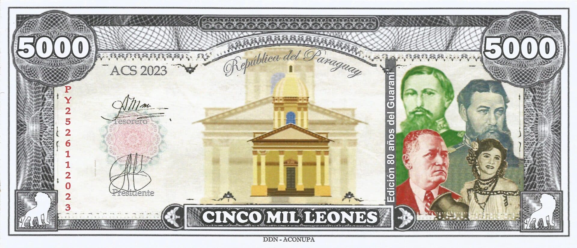 Fantasía 114 Bonos Paraguay1 Anverso