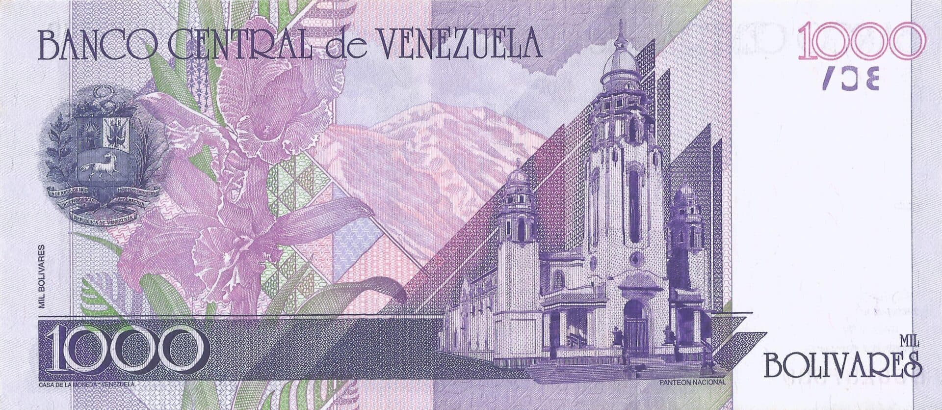 Venezuela 40 Pick 79a Reverso