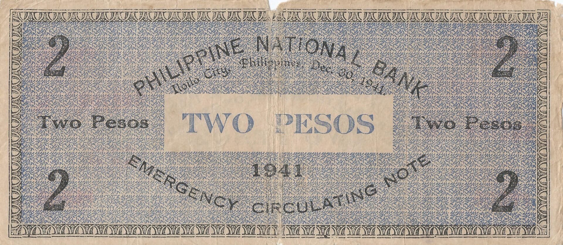 Filipinas 30 Pick S306a Reverso