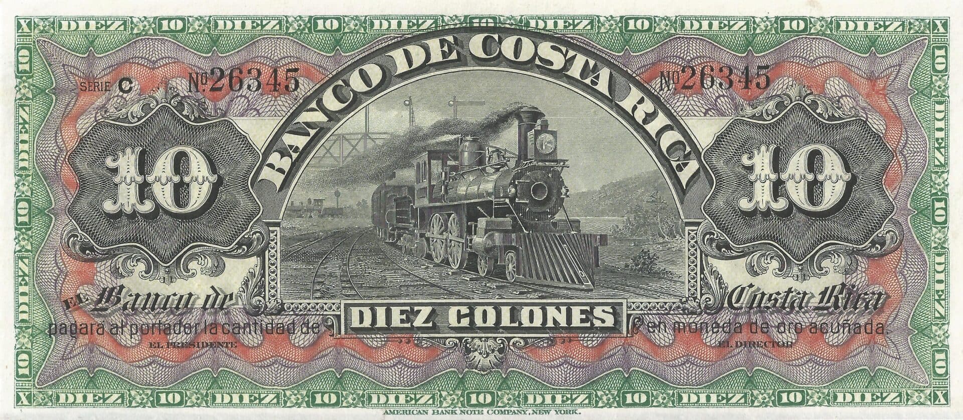 Costa Rica 11 Pick S174r Anverso