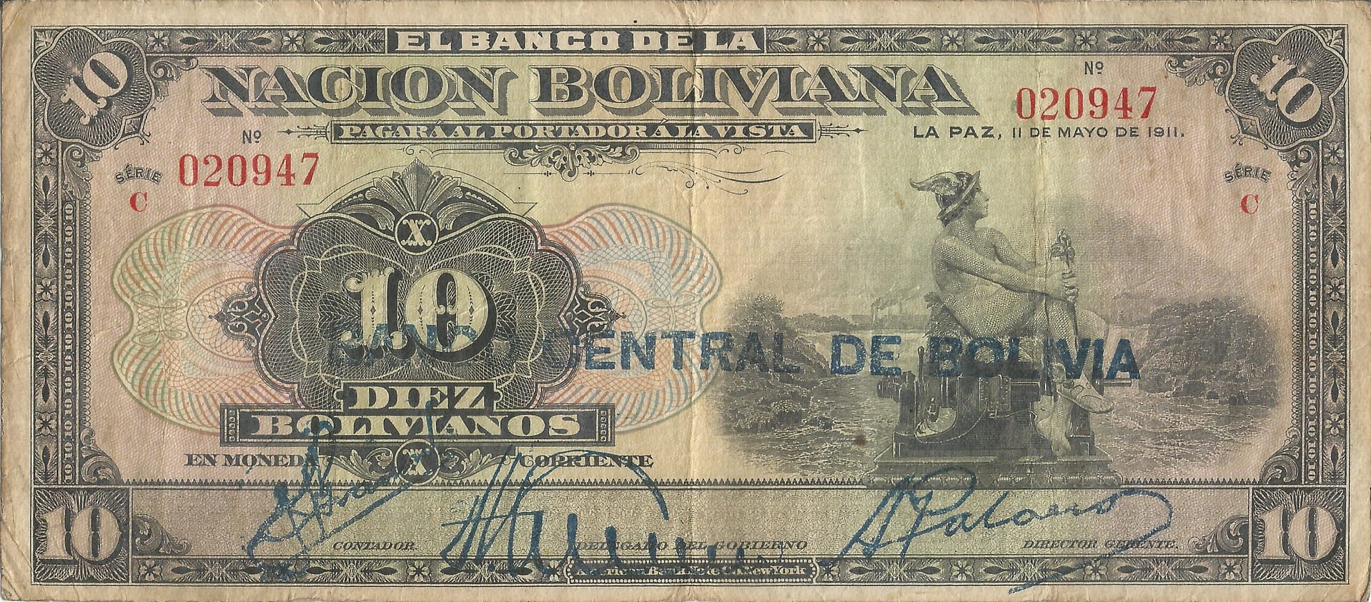 Bolivia 11 Pick 114a.2 Anverso scaled