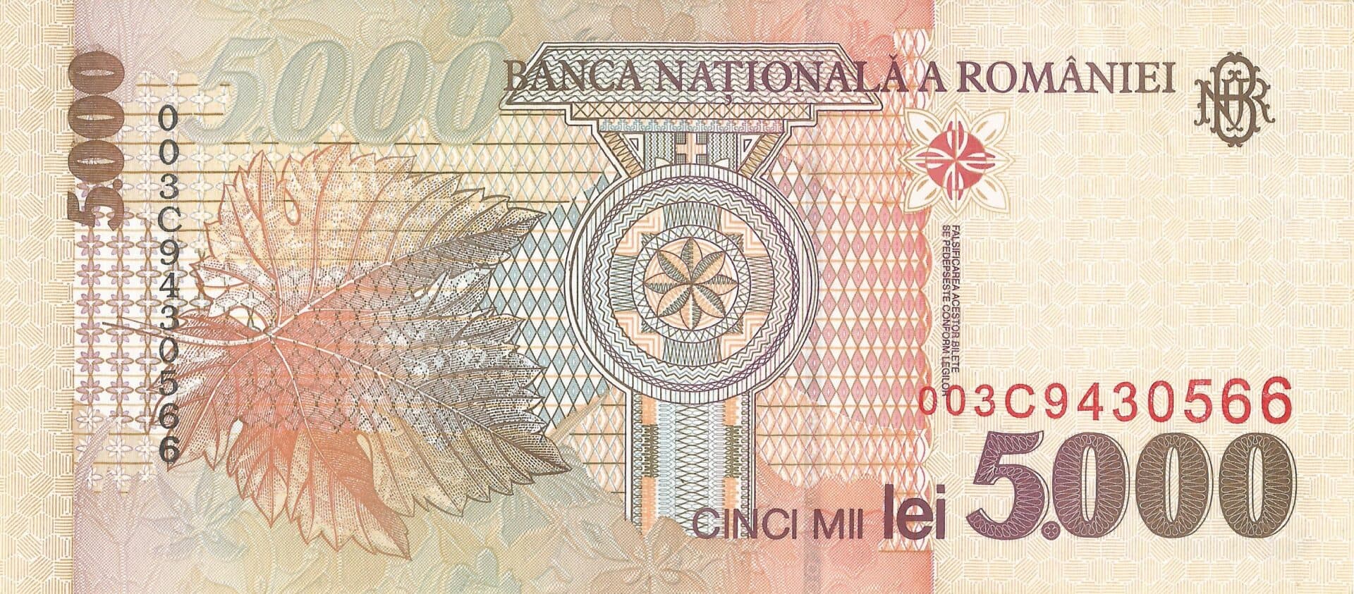 Rumania 38 Pick 107b Reverso