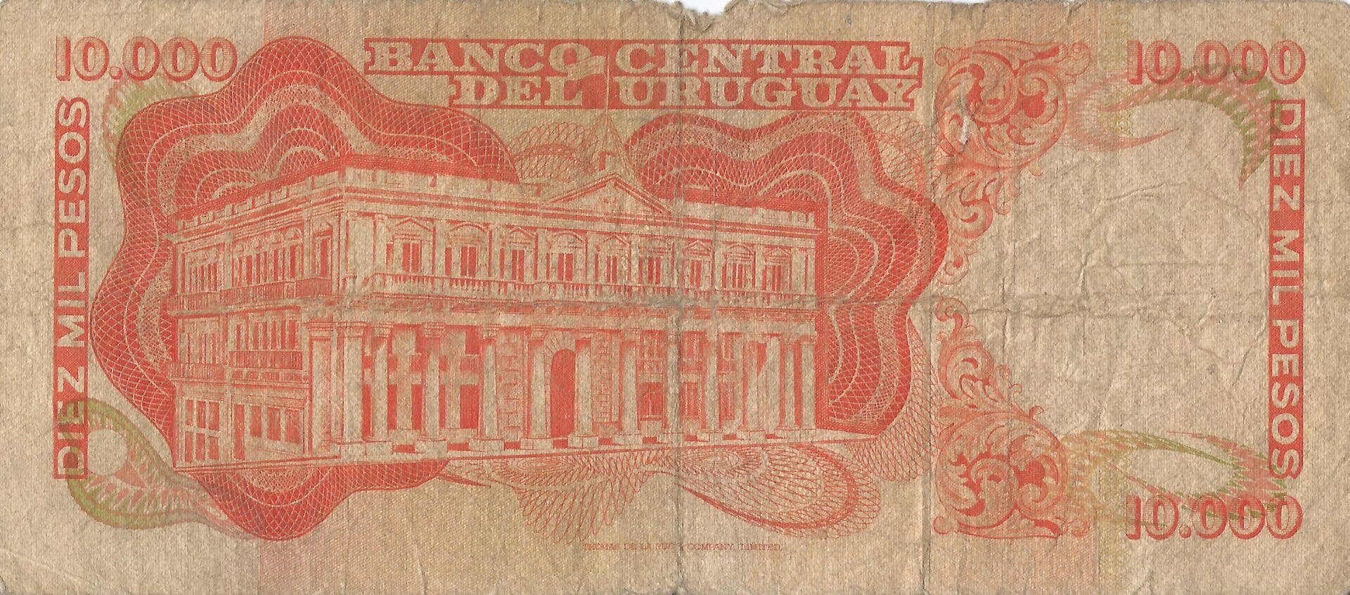 Uruguay 62 Pick 58a Reverso