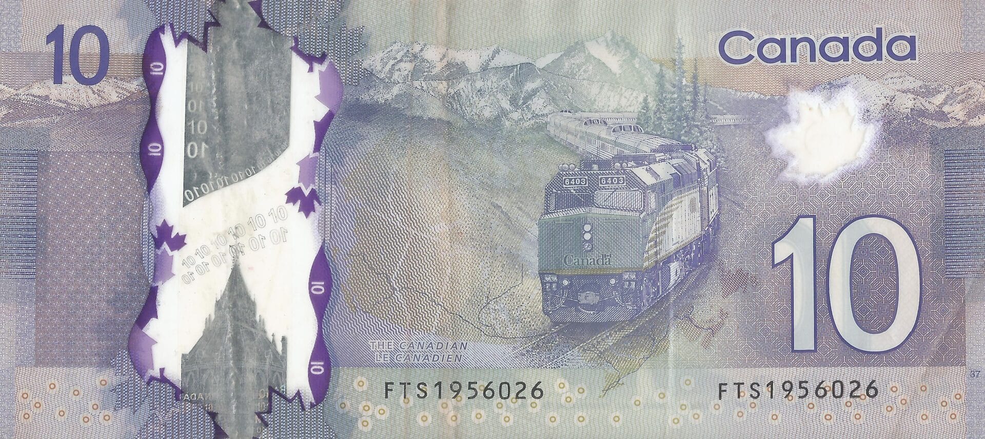 Canadá 34 Pick 107c Reverso