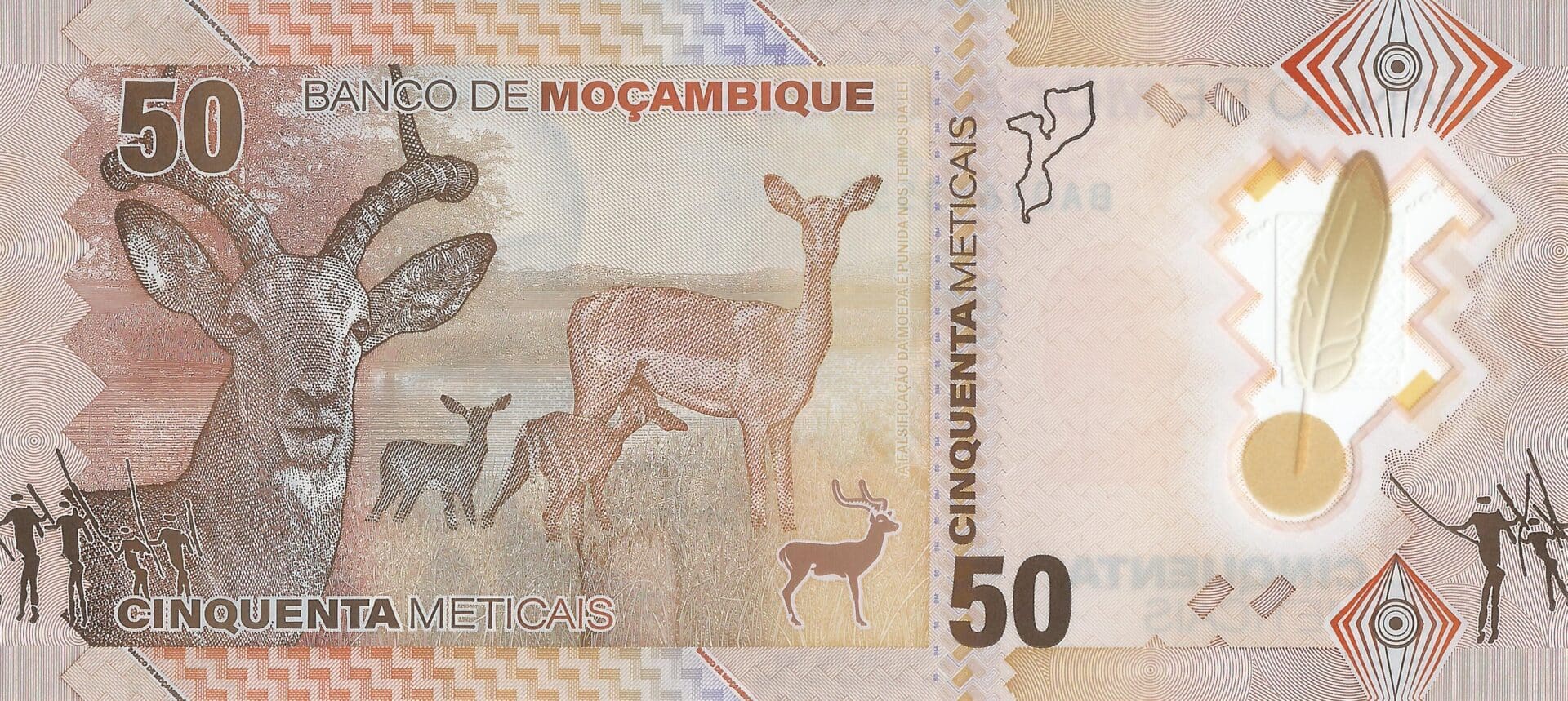 Mozambique 40 Pick 156a Reverso