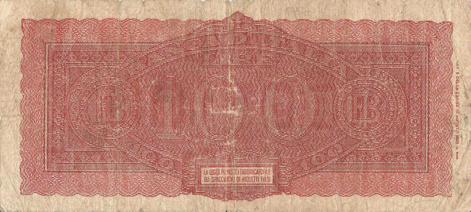 Italia 38 Pick 75a Reverso