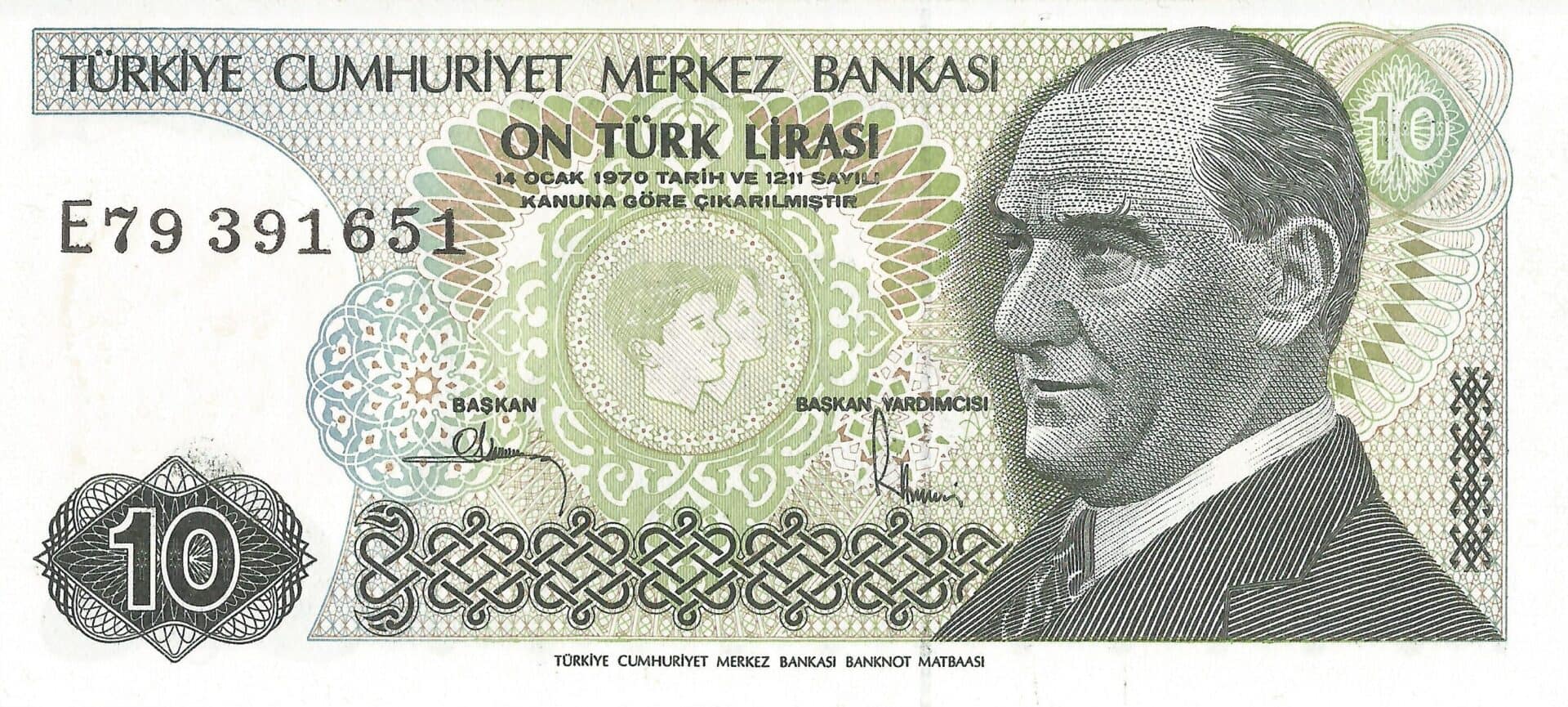 Turquía 21 Pick 193a.2 Anverso