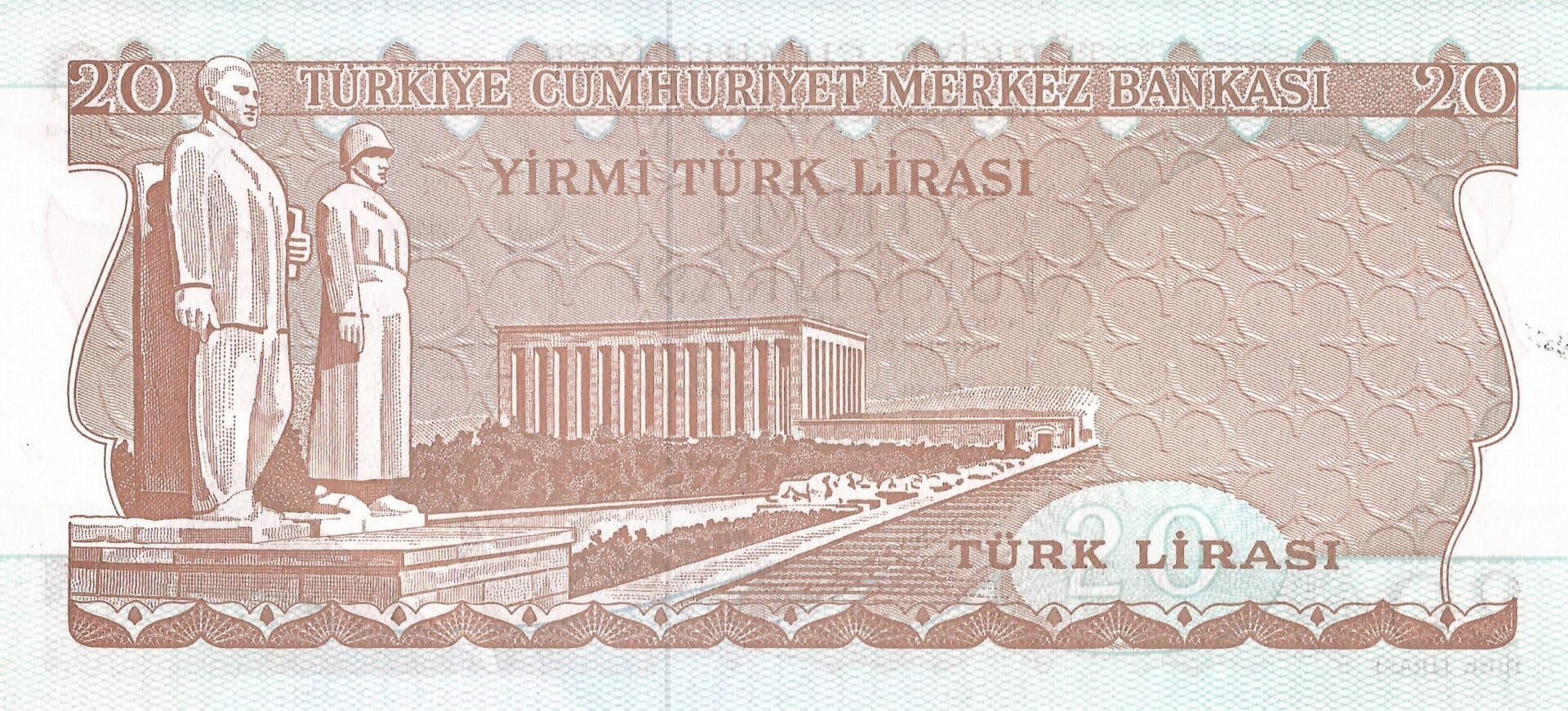 Turquía 16 Pick 187b Reverso