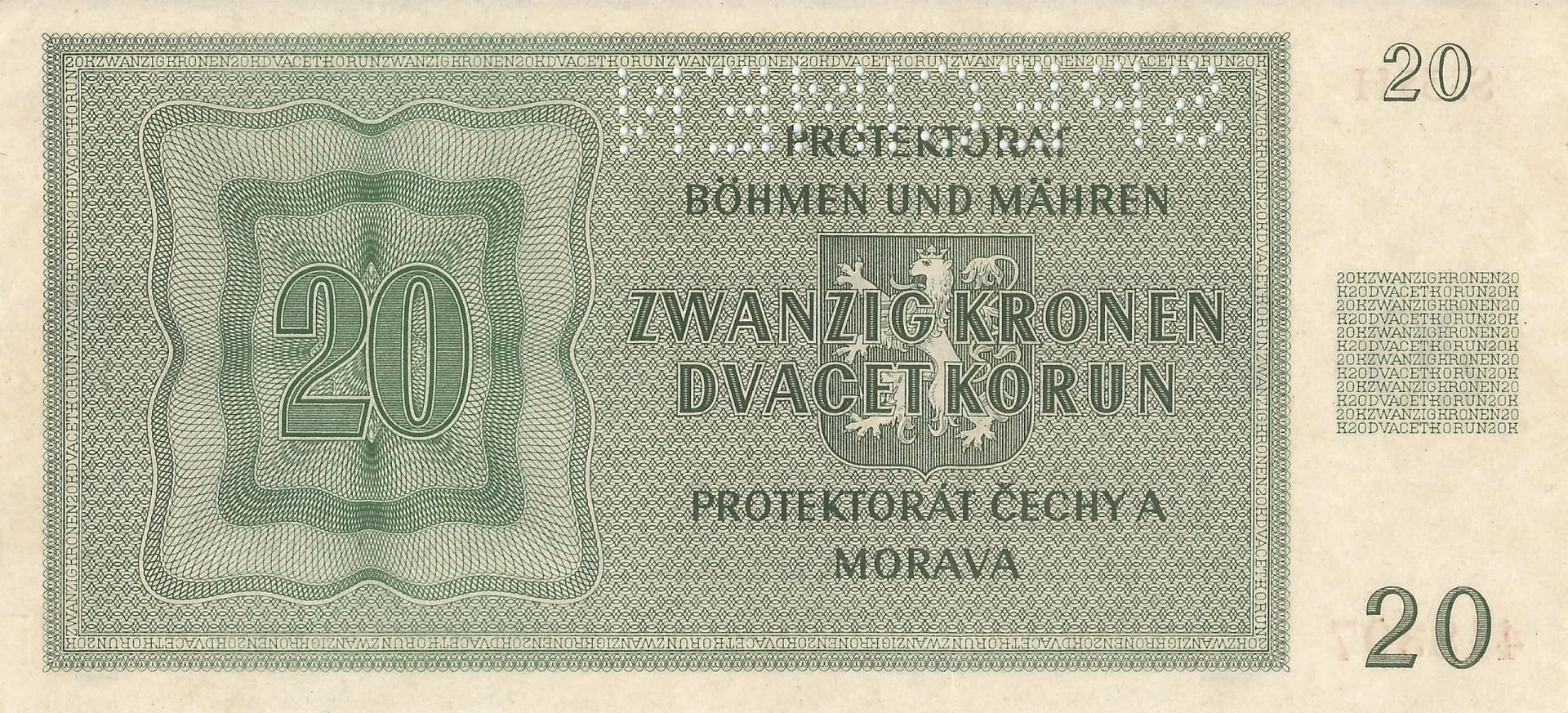 Bohemia y Moravia 14 Bohemia y Moravia Pick 9as1 Reverso scaled