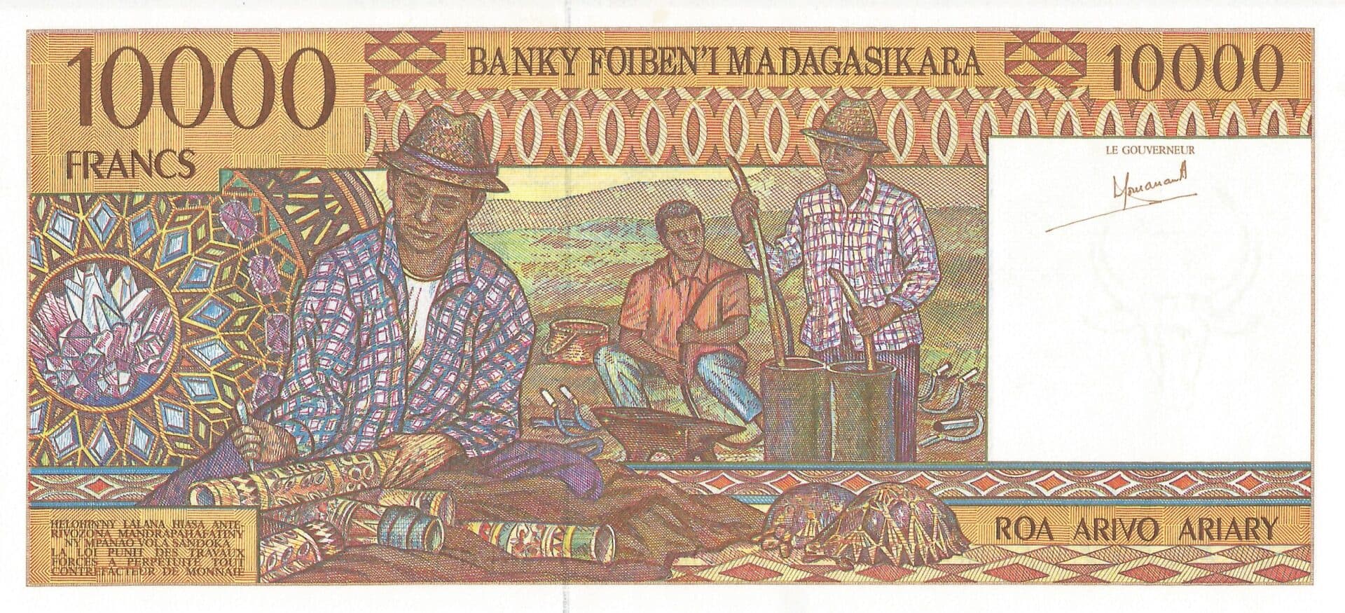 Madagascar 18 Pick 79a Reverso