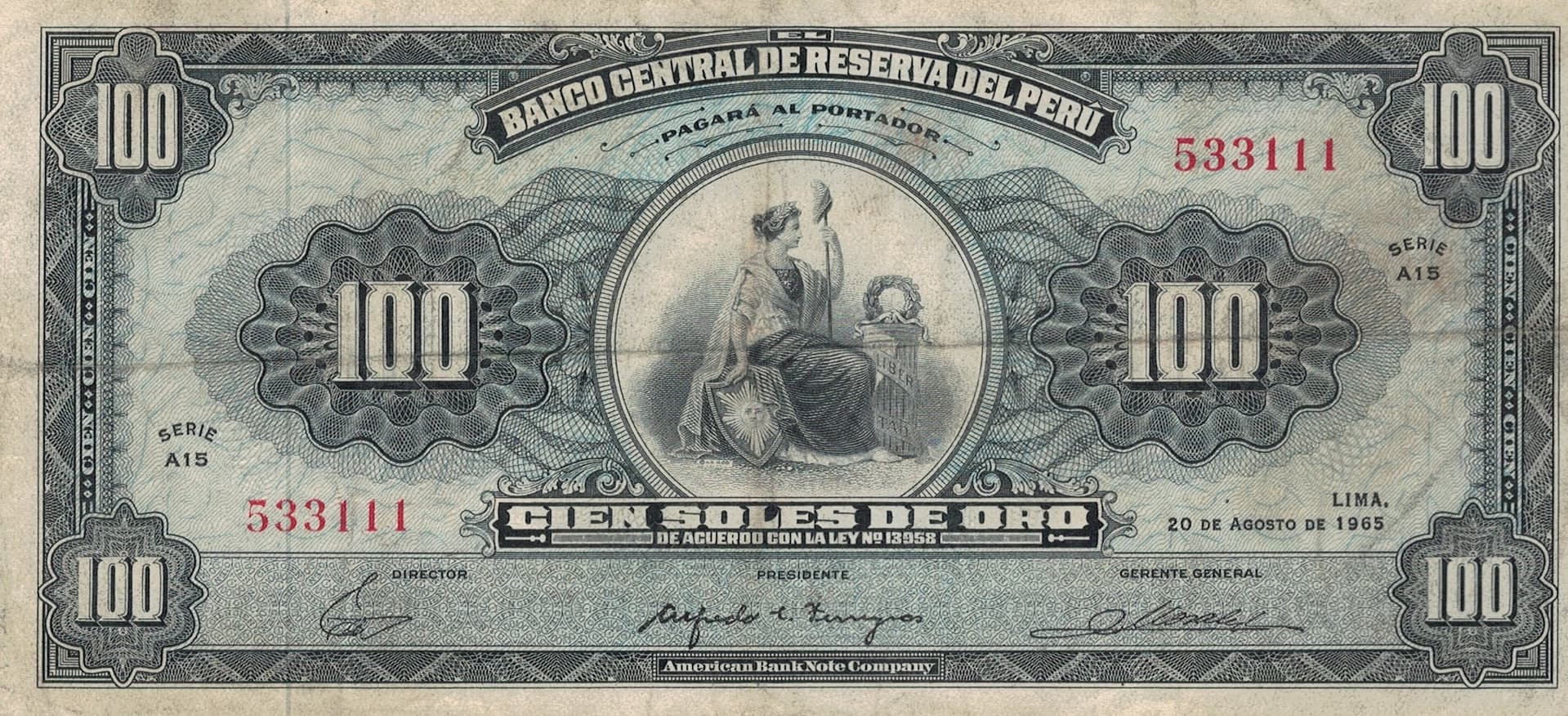 Perú 31 Pick 90a.2 Anverso