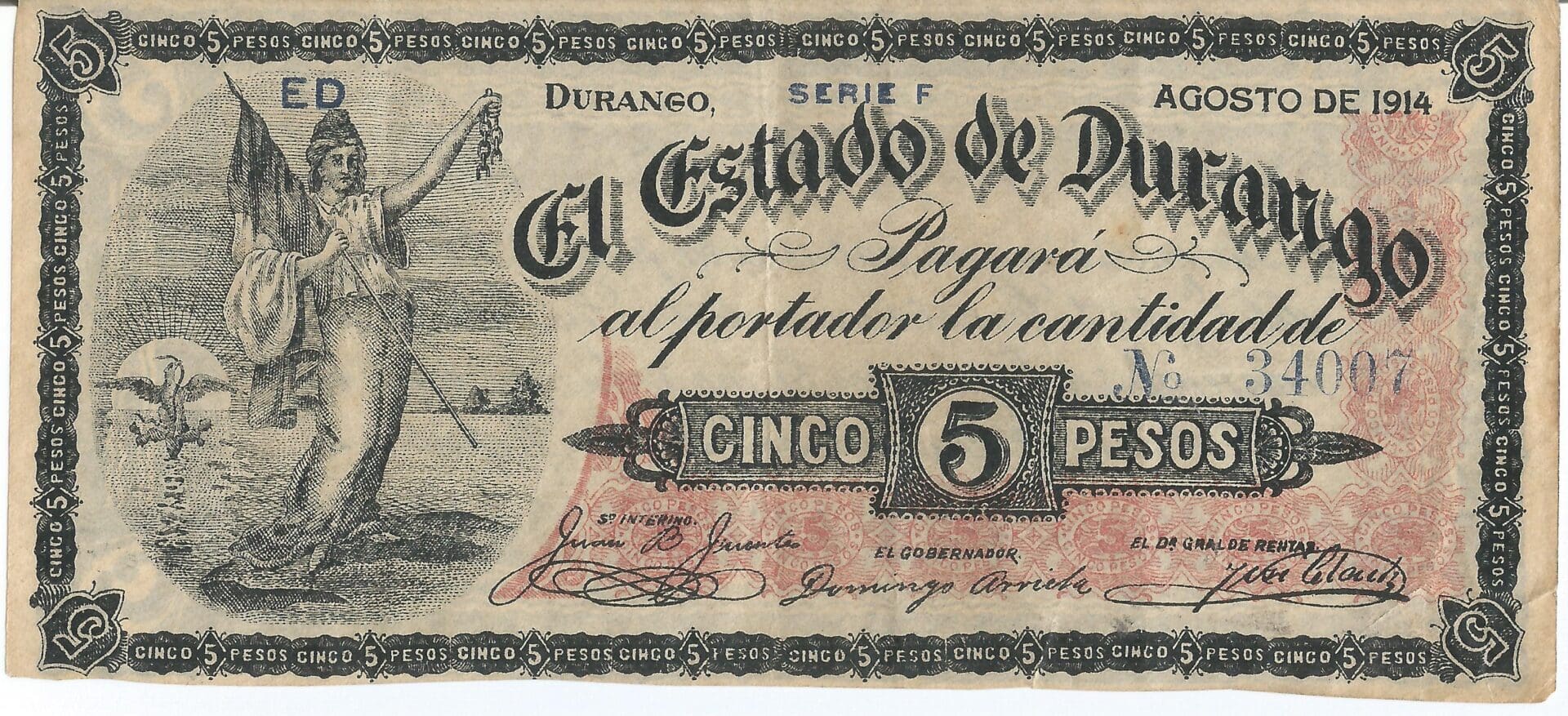 México 93 Pick S732a Anverso