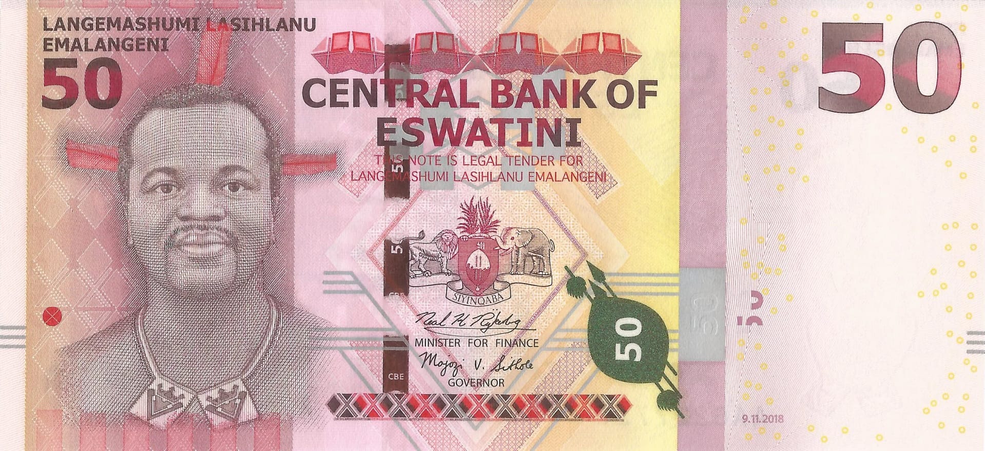 Swazilandia 19 Pick 44a Anverso scaled jpg