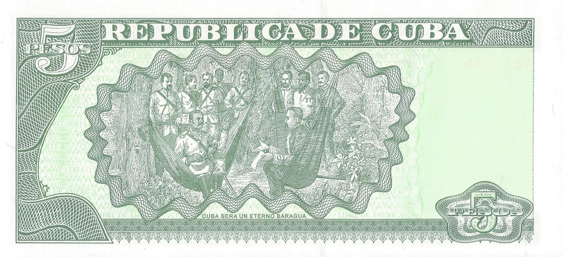 Pesos Cubanos 38 Pick 116i Reverso scaled jpg