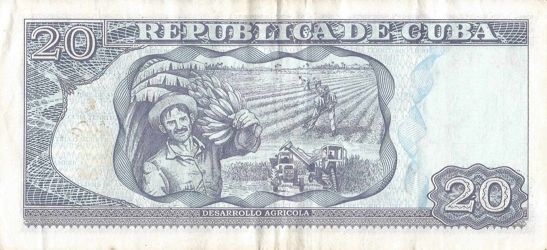 Pesos Cubanos 46 Pick 122j Reverso scaled